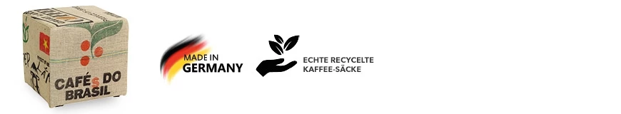 echte Kaffeesack Sitzwürfel